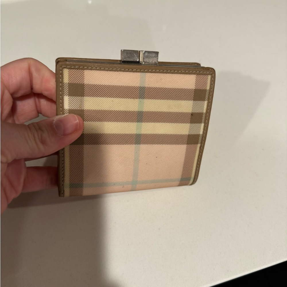 Burberry Pink Plaid wallet